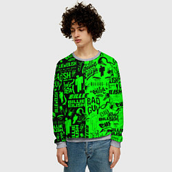 Свитшот мужской BILLIE EILISH БИЛЛИ АЙЛИШ, цвет: 3D-меланж — фото 2