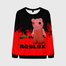 Свитшот мужской Roblox Piggy, цвет: 3D-черный