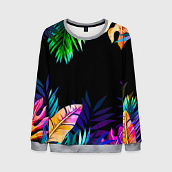 Свитшот мужской Тропическая Ночь, цвет: 3D-меланж