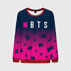 Свитшот мужской BTS БТС, цвет: 3D-красный
