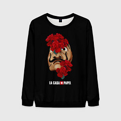 Свитшот мужской БУМАЖНЫЙ ДОМ, цвет: 3D-черный