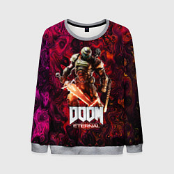 Свитшот мужской Doom Eternal Дум Этернал, цвет: 3D-меланж