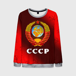 Свитшот мужской СССР USSR, цвет: 3D-меланж