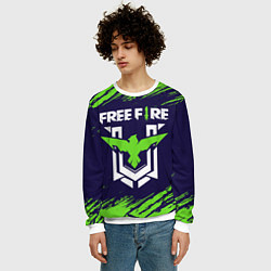 Свитшот мужской FREE FIRE ФРИ ФАЕР, цвет: 3D-белый — фото 2