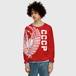 Свитшот мужской СССР, цвет: 3D-меланж — фото 2