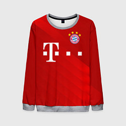 Свитшот мужской FC Bayern Munchen, цвет: 3D-меланж