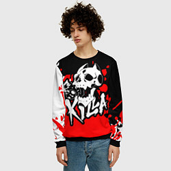 Свитшот мужской KILLA, цвет: 3D-черный — фото 2