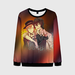 Свитшот мужской Дазай и Чуя, цвет: 3D-черный