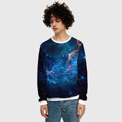 Свитшот мужской Туманность, цвет: 3D-белый — фото 2