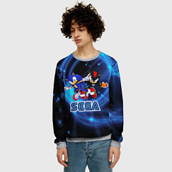 Свитшот мужской Sonic SEGA, цвет: 3D-меланж — фото 2