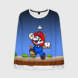 Свитшот мужской Mario, цвет: 3D-белый
