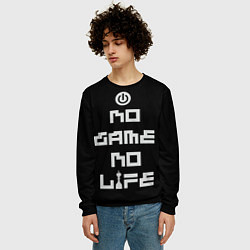 Свитшот мужской NO GAME NO LIFE, цвет: 3D-черный — фото 2