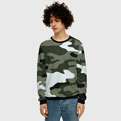 Свитшот мужской Camouflage 2, цвет: 3D-черный — фото 2