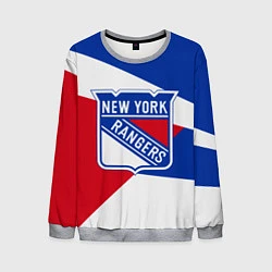 Свитшот мужской Нью-Йорк Рейнджерс, цвет: 3D-меланж