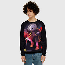 Свитшот мужской UNDERTALE, цвет: 3D-черный — фото 2