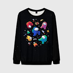 Свитшот мужской Among Us, цвет: 3D-черный