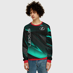 Свитшот мужской Lexus, цвет: 3D-красный — фото 2