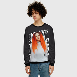 Свитшот мужской Гранж, цвет: 3D-черный — фото 2