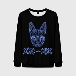 Свитшот мужской Лого Кис-кис, цвет: 3D-черный