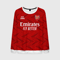 Свитшот мужской ARSENAL 2021 - ДОМАШНЯЯ, цвет: 3D-белый