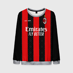 Свитшот мужской AC MILAN 2021 - ДОМАШНЯЯ, цвет: 3D-меланж