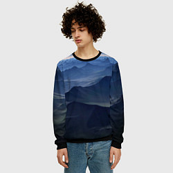 Свитшот мужской Горный массив, цвет: 3D-черный — фото 2