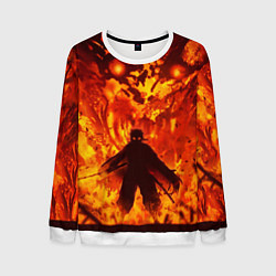 Свитшот мужской Клинок, рассекающий демонов, цвет: 3D-белый