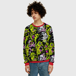 Свитшот мужской ЗОМБИ, цвет: 3D-красный — фото 2