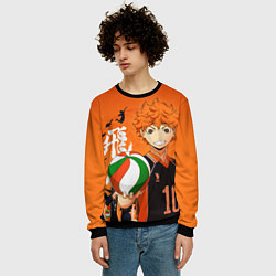 Свитшот мужской ВОЛЕЙБОЛ!! HAIKYUU!!, цвет: 3D-черный — фото 2