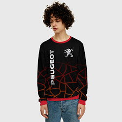 Свитшот мужской PEUGEOT, цвет: 3D-красный — фото 2