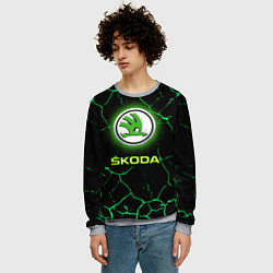 Свитшот мужской SKODA, цвет: 3D-меланж — фото 2