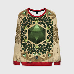 Свитшот мужской DnD Dices: Pattern, цвет: 3D-красный