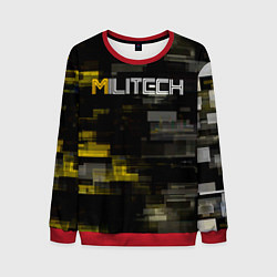 Свитшот мужской MILITECH камуфляж Cyberpunk 2077, цвет: 3D-красный