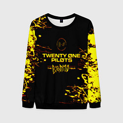 Свитшот мужской TWENTY ONE PILOTS TOP, цвет: 3D-черный