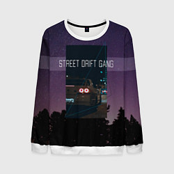 Свитшот мужской Street Drift Gang Дрифт, цвет: 3D-белый