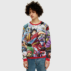 Свитшот мужской ONE PIECE ВАН ПИС, цвет: 3D-красный — фото 2