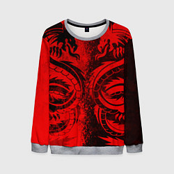Мужской свитшот BLACK RED DRAGONS TATOO