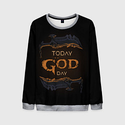 Свитшот мужской God day GOW, цвет: 3D-меланж