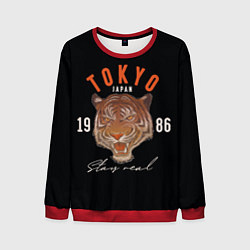 Свитшот мужской Tokyo Tiger Japan, цвет: 3D-красный