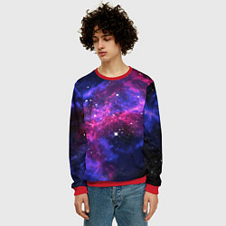 Свитшот мужской Distant space, цвет: 3D-красный — фото 2