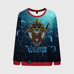 Свитшот мужской Valheim Neon Samurai, цвет: 3D-красный