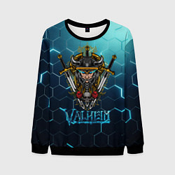 Свитшот мужской Valheim Neon Samurai, цвет: 3D-черный