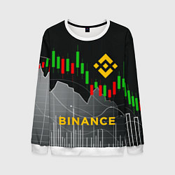 Мужской свитшот BINANCE БИНАНС ГРАФИК