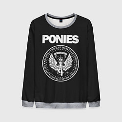 Свитшот мужской Pony x Ramones, цвет: 3D-меланж