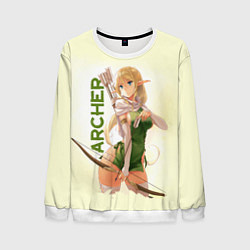 Свитшот мужской Archer, цвет: 3D-белый