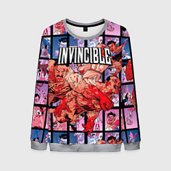 Свитшот мужской Неуязвимый Invincible, цвет: 3D-меланж
