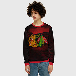 Свитшот мужской CHICAGO NHL, цвет: 3D-красный — фото 2