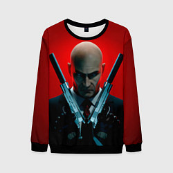 Свитшот мужской Agent here, цвет: 3D-черный