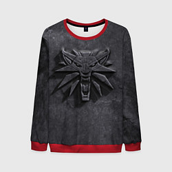 Свитшот мужской THE WITCHER КАМЕНЬ ЛОГО, цвет: 3D-красный