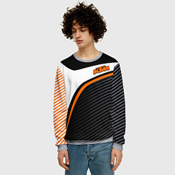 Свитшот мужской KTM MOTORCYCLES КТМ МОТОЦИКЛ, цвет: 3D-меланж — фото 2